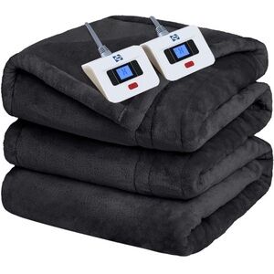 Luxurious Black Heated Comforter